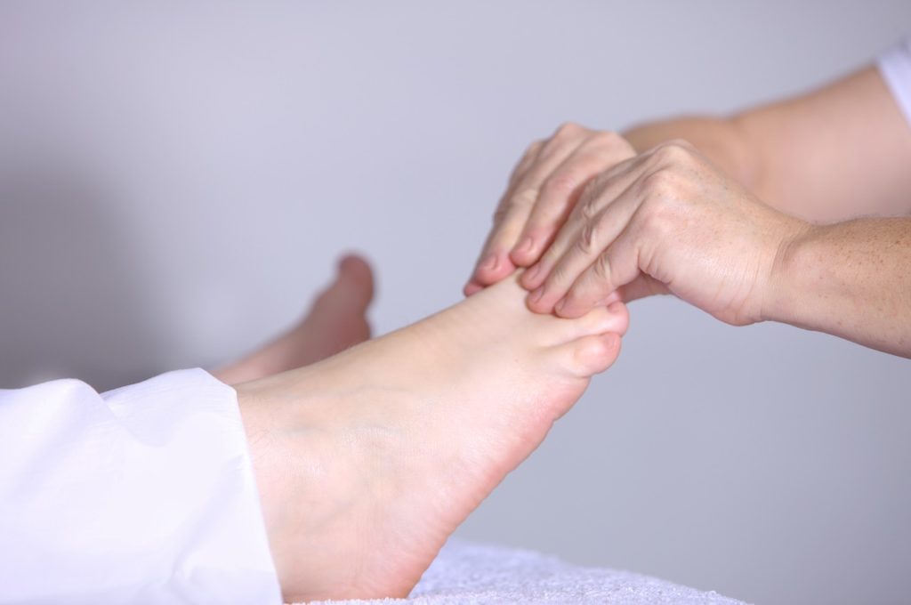 Pregnant foot massage