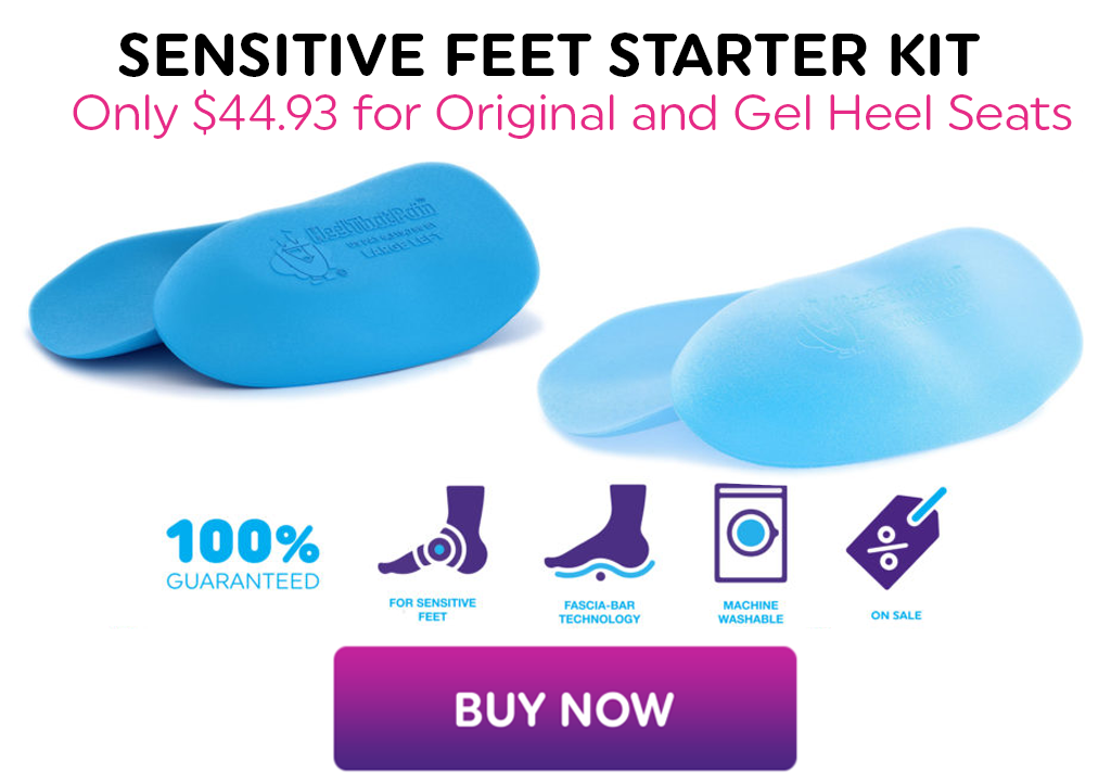 sensitive feet starter kit only $44.93 for original and gel heel seats